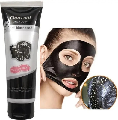 GABBU Professional New Tube Charcoal Peel Off Mask for Men & Women(120 g)