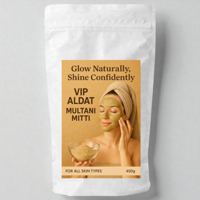 VIP ALDAT Advanced Herbal Multani Mitti Radiance Glow Therapy For Beautiful Soft Skin(200 g)