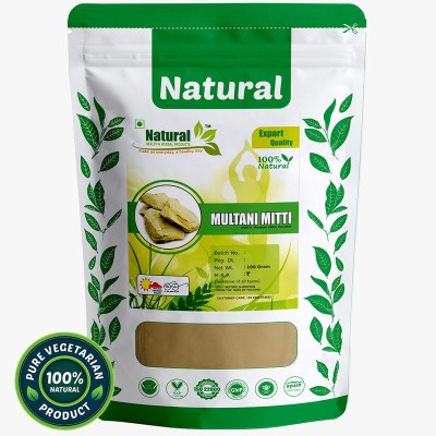 Natural Health and Herbal Products Multani Mitti Powder | Fuller's Earth Clay | Face Pack For Skin Care(Face Mask,(100 g)