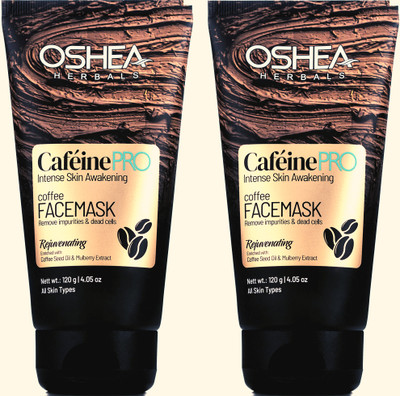OSHEA Cafeine Pro Mask Pack of 2 x 120Grams(240 g)