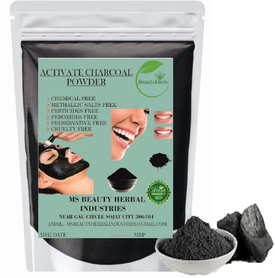 Beautoherb Natural Charcoal Powder for face pack smoot(400 g)