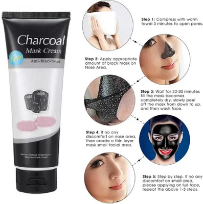 EVERERIN Best Activated Charcoal Acne Oil and Pollution Control Face Mask(130 g)