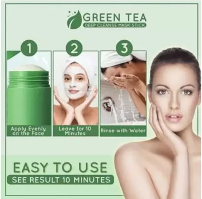 Luipui green tea clay mud face mask stick for dark spots(40 g)