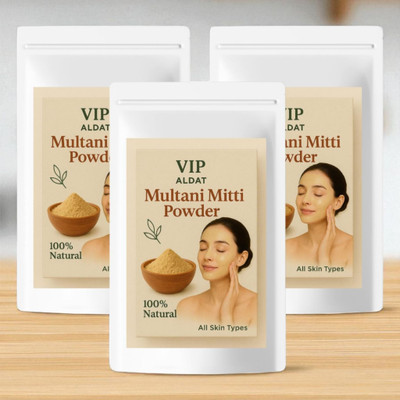 VIP ALDAT Multani Mitti Timeless Herbal Glow Care with Natural Pure Radiance(450 g)