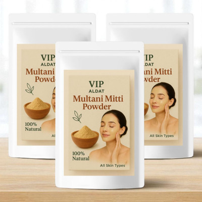 VIP ALDAT Multani Mitti Advanced Crystal Clear Radiance with Deep Pore Care(450 g)