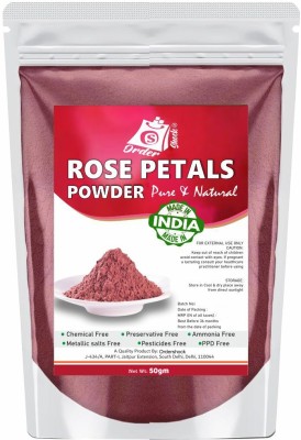 Ordershock Pure Rose Petals Powder | Natural Floral Essence for Skin and Wellness(50 g)