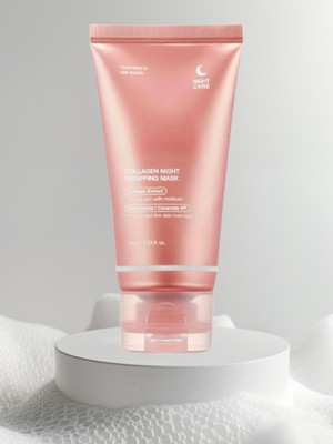 Deeparth MediKub Collagen Wrapping Night Hydrating Mask - Peel Off Glow Boost(75 ml)