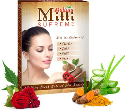 Multani Mitti Supreme Face Pack Powder | Fuller Earth & Herbal Skin Remedy -(100 g)