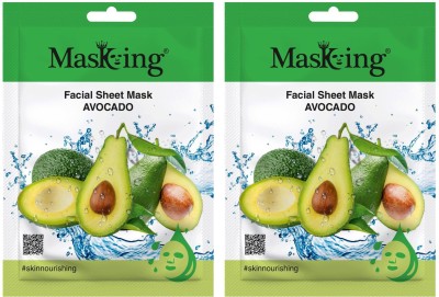 MasKing Beauty Facial Sheet Mask Avocado Pack Of 2(40 ml)