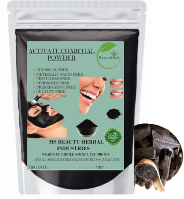 Beautoherb pure Natural Charcoal Powder for face pack for face(400 g)