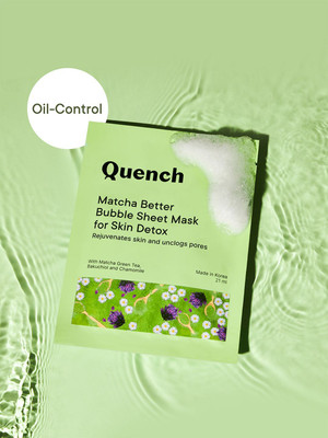 Quench Bubble Sheet Mask for Detoxification | Korean Face Mask For Clear Skin(21 ml)