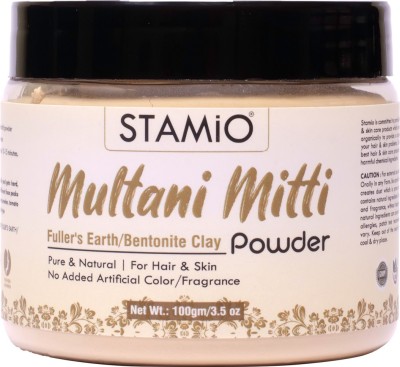 STAMIO Multani Mitti Powder for Face Pack, Hair 100gm (Fuller's Earth/Bentonite Clay)(100 g)