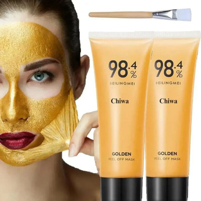 CHIWA Gold Peel Mask - Peel & Glow Mask With Brush(120 ml)