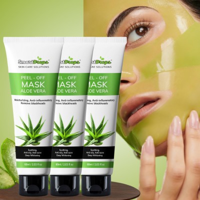 smartdrops Aloe Vera Peel Off Mask For Skin Glowing & Clean For Men & Women(180 ml)