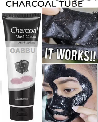 GABBU Anti Blackhead Charcoal Face Mask Cream Tube./(150 ml)