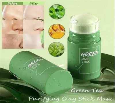 AFARAXIA Green Stick Mask Purifying Clay, Removing Blackhead face mask Face Wash(40 g)