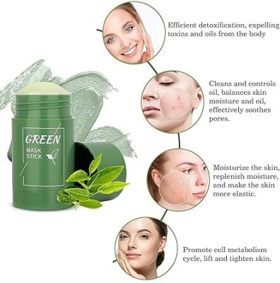 ZEAUTY BEAUTY CARE GREEN TEA FACE MASK STICK FOR BLACK HEAD REMOVAL(40 ml)