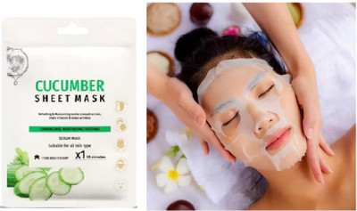 EVERERIN Bright Glowing cucumber Serum Sheet Mask(20 g)