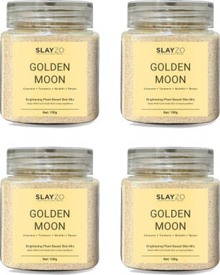Slayzo Golden Moon Herbal Skin Powder For Skin Brightening 100g Each (Pack of 4) 400gm(400 g)
