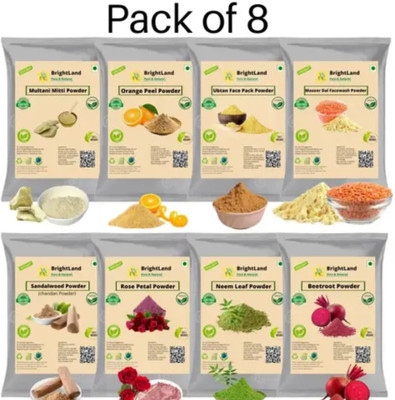 Brightland Combo of Glowing skin & pimples pack of 8 50gm Each(400 g)