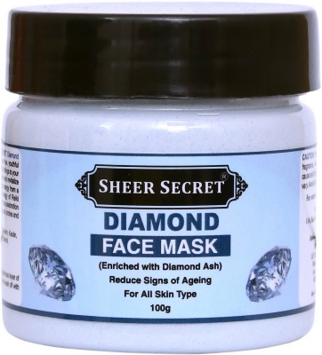 Sheer Secret Diamond Face Mask - Reduce Signs of Ageing, For All Skin Types(100 g)