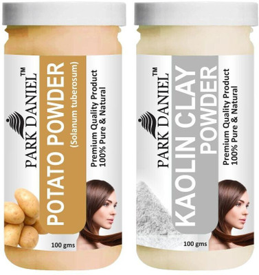 PARK DANIEL Natural Potato Powder & Kaolin Clay Powder Combo Pack of 2 Jars of 100 gms(200 gms)(200 g)