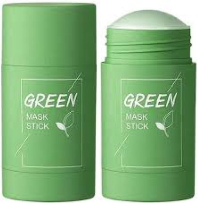 Luipui green tea clay mud stick impressive all type face skin pack of 1(40 g)