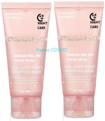 Prefetto COSMO Collagen Night Peel Mask Set of 2 for Firm & Smooth Skin(200 ml)