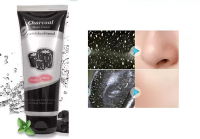 Vyomiris Charcoal Peel Off Black Mask, Facial Mask Purifying and Deep Cleansing(130 ml)