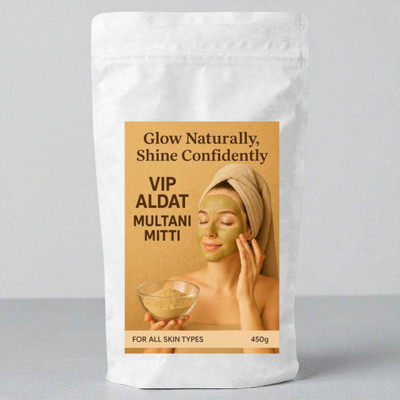 VIP ALDAT Supreme Glow Multani Mitti Herbal Radiance Blend For Fresh Clear Healthy Skin(200 g)