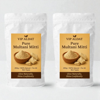 VIP ALDAT Herbal Multani Mitti Skin Glow Care (450g × 2 = 900g)(900 g)