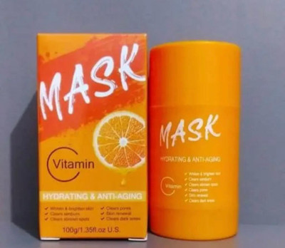 NUARY Purifying Orange Vitamin C Clay Face Mask for purified and nourished Skin(100 g)