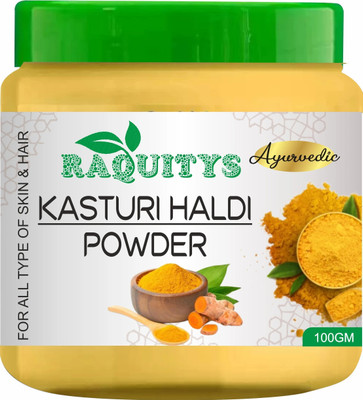 RAQUITYS Kasturi Manjal Amba Haldi Powder For Face & Skin Whitening (100 g)(100 g)