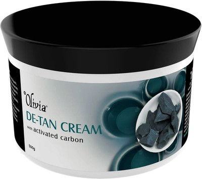 Olivia De-Tan Cream with Activated Carbon for Exfoliation & Deep Cleansing(500 g)