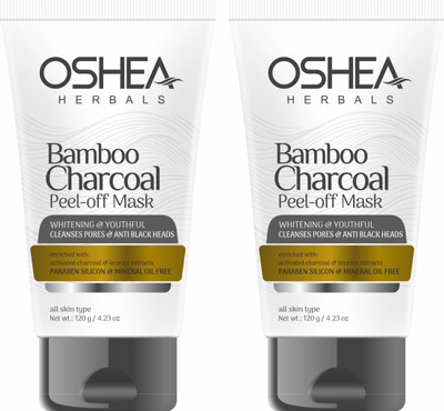 OSHEA Bamboo Charcoal Peel Off Mask (pack of 2)(120 g)