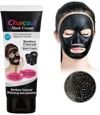 nuvya Charcoal Blackhead Removal Mask Cream for Bright Clear Skin(130 g)