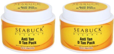 Seabuck Anti Tan and D Tan Face Pack for Skin Lightening & Tan Removal Pack of 2(200 g)