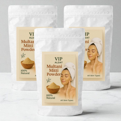 VIP ALDAT Multani Mitti Authentic Earth Essence for Natural Skin Radiance Glow(450 g)