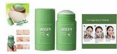 Luipui latest best green tea purifying clay mud stick for anti acne pimples(40 g)