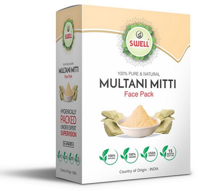 Swell Multani Mitti Face Pack | 20g x 5 pouch / Box(100 g)