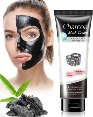 BLUEMERMAID Charcoal Black Face Mask Clear & Smooth Skin(130 g)