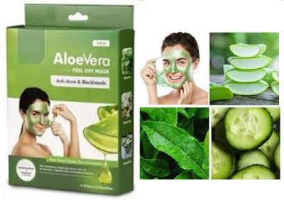 Luipui face mask aloevera peel off mask for anti acne ppimples(150 g)