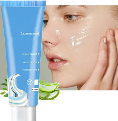 Luster Shine Ice Cream Face Moisturizing Mask Fading Blain Mark Cleaning Cleaning(120 ml)