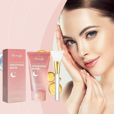 VIVAGLO Collagen Night Wrapping Peel Off Mask for Balancing Skin pH and Reducing Acne(75 ml)
