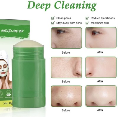 tanvi27 Green Tea Stick Mask Cleaning Oil Control Moisturizing Hydrating Skin Cream(40 g)