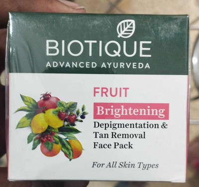 BIOTIQUE Fruit Brightening Depigmentation & Tan Removal Face Pack , 75gm(75 g)