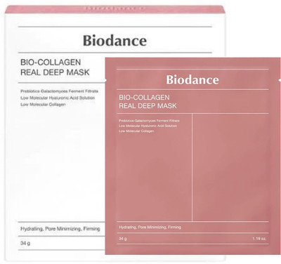 BIODANCE Bio-Collagen Real Deep Mask, Hydrating Overnight Hydrogel Mask, {pack of 1}(34 g)