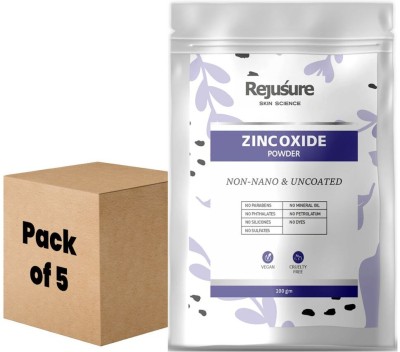 Rejusure Zinc Oxide Powder Improves Skin Texture – 100gm (Pack of 5)(500 g)