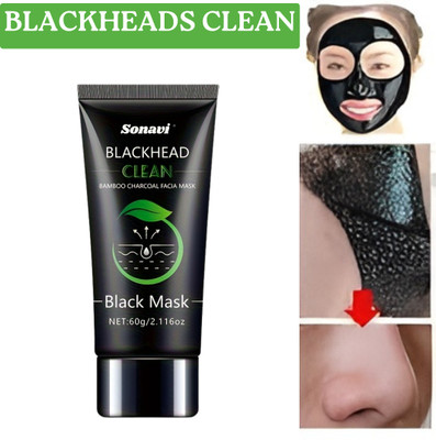 Sonavi Charcoal Face Mask for Glowing and Fresh Skin | Facial Mask(60 g)