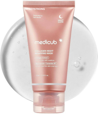 IMPACTSTRONG Medi-cube Collagen Peel Off Overnight Wrapping Facial Mask Pack Hydration Care(75 ml)